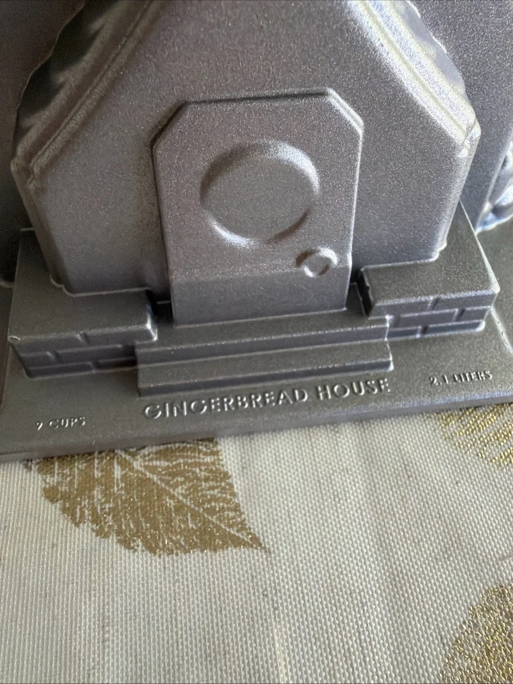 Nordic Ware Silver Bundt Gingerbread House Cake Mold